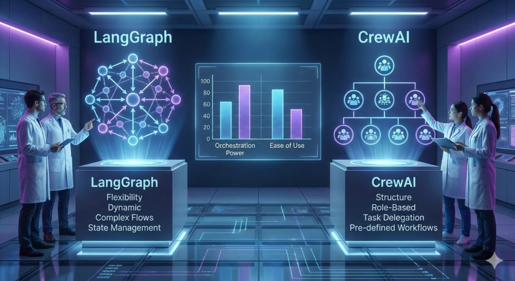 Best Frameworks for Multi-Agent Orchestration (LangGraph vs. CrewAI)