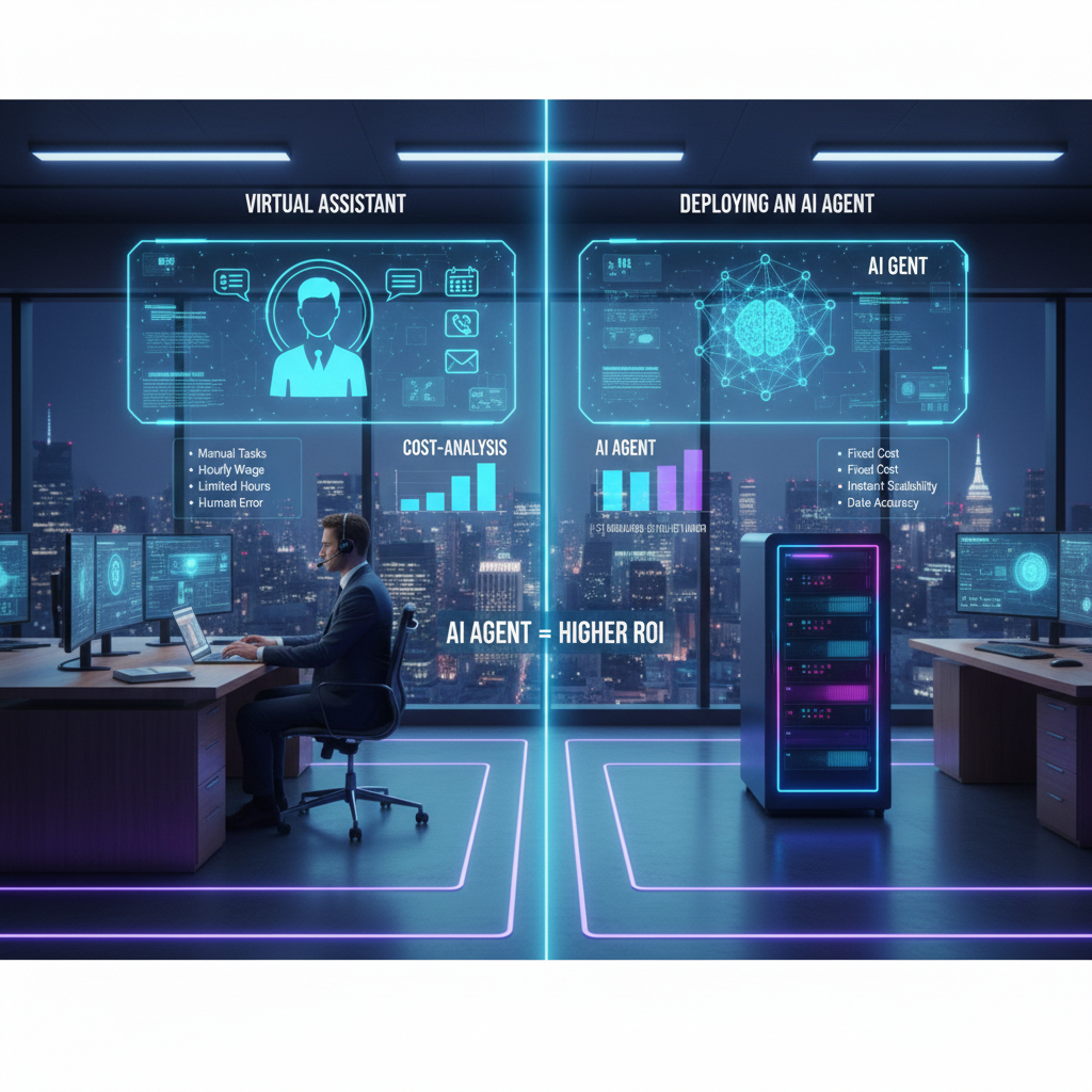 Cost-Analysis: Hiring a Virtual Assistant vs. Deploying an AI Agent