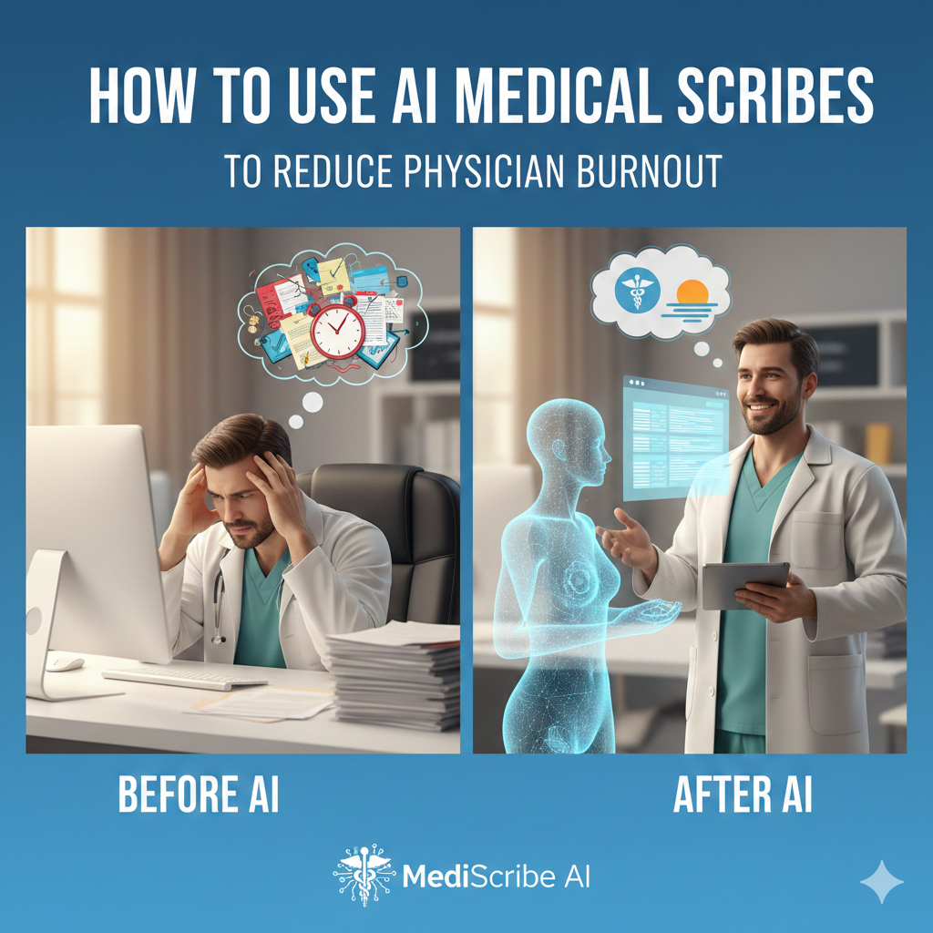How to Use AI Medical Scribes to Reduce Physician Burnout