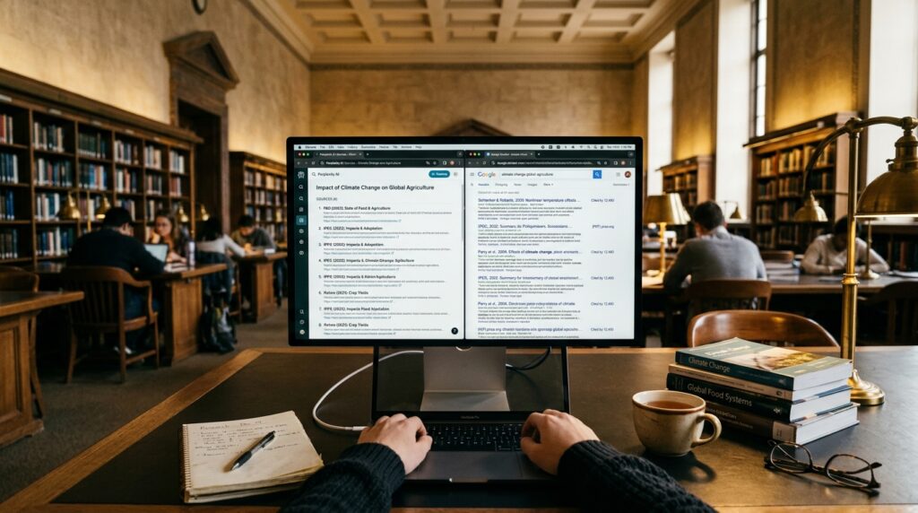 Perplexity AI vs Google Scholar: The Best Workflow for Finding Peer-Reviewed Citations