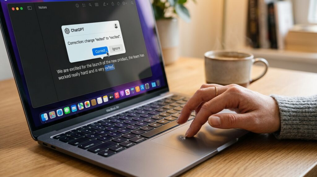 Mac Shortcuts + ChatGPT App: Creating a One-Click Grammar Fixer for Any Text Field