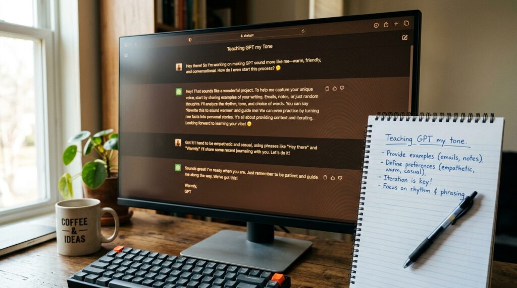 How to Train a Custom GPT on Your Own Writing Style to Stop Sounding Like a Robot